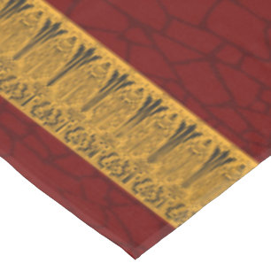 Cucamonga Tischdecke-Kastanienbraun und Gold Tischdecke