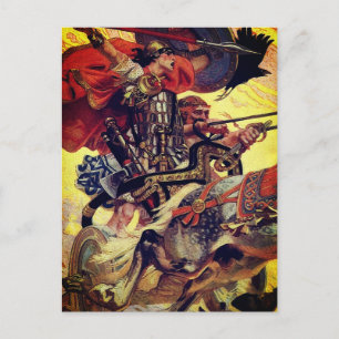 Cuchulain in der Schlacht Postkarte