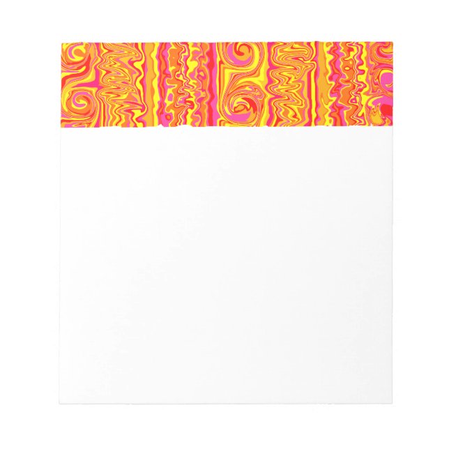 Cuckoo Abstrakt Swirl Notizblock (Vorderseite)