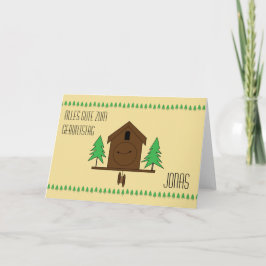 Cuckoo Clock German Happy Birthday Karte