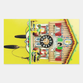 Cuckoo Horloge rectangulaire brillant autocollant
