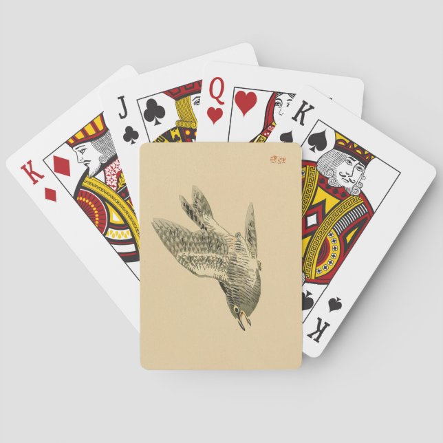 Cuckoo (japanische Kunst) (von Kono Bairei) Spielkarten (Rückseite)