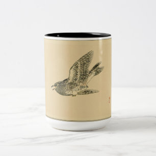 Cuckoo (japanische Kunst) (von Kono Bairei) Zweifarbige Tasse