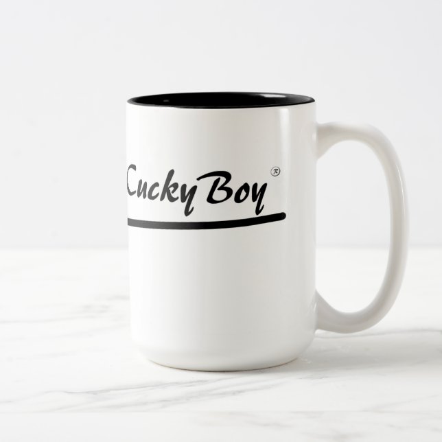 Cucky Cuckold Zweifarbige Tasse (Rechts)