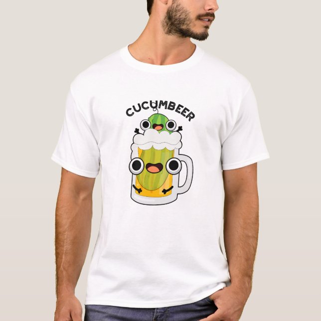 Cucum bier Funny Beer Pun T-Shirt (Vorderseite)