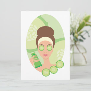 Cucumber Facial Einladung