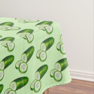 Cucumber Frische Grüne Sommer Gemüse Veggie Veg Tischdecke