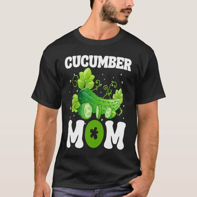 Cucumber Mom Vegetable Mothers' Day Gardener T-Shirt (Vorderseite)