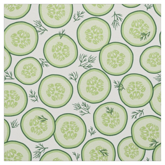 Cucumber Salat Stoff (Muster)