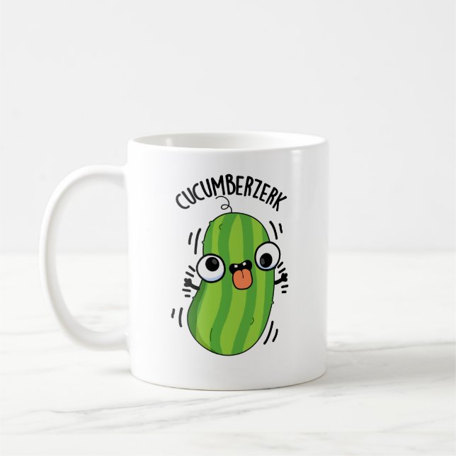 Cucumberzerk Funny Berzerk Cucumber Pub Kaffeetasse (Links)