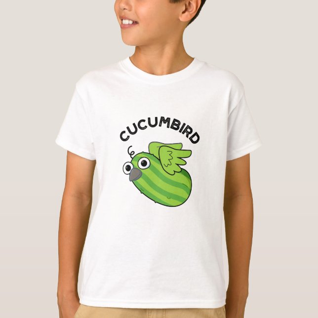 Cucumbird Funny Veggie Cucumber Pun T-Shirt (Vorderseite)