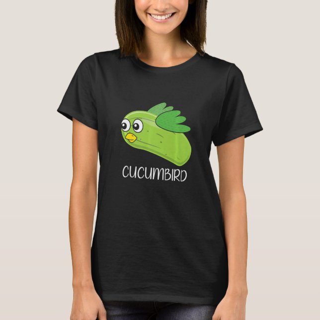 Cucumbird Vegetarian Vegetable Veggies Vegan Cucum T-Shirt (Vorderseite)