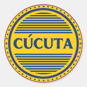 Cucuta City Pride Emblem – Kolumbianische Identitä Runder Aufkleber