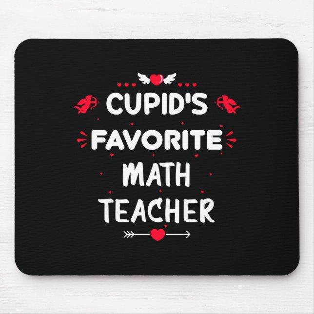 Cud S Favorite Math Teacher Valentine S Day Man  Mousepad (Vorne)