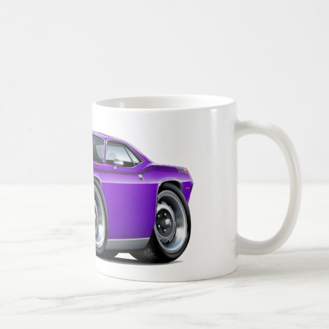 Cuda AARE lila Auto 1970 Kaffeetasse (Rechts)