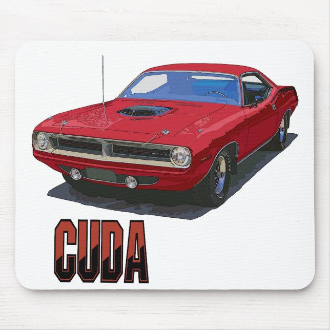 Cuda Coupe 1970 Mousepad (Vorne)
