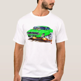 Cuda grünes Auto 1970 T-Shirt