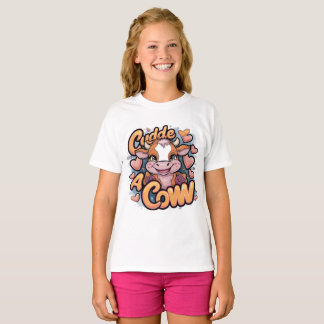 Cuddle Cow T-Shirt: Gemütliches und Süße Tier Desi T-Shirt