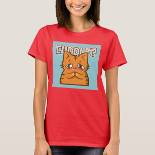 CUDDLE GINGER CHAT FUNNY CUTE T-SHIRTS