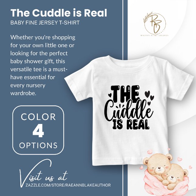 Cuddle ist Real Baby Fine Jersey T - Shirt (Von Creator hochgeladen)