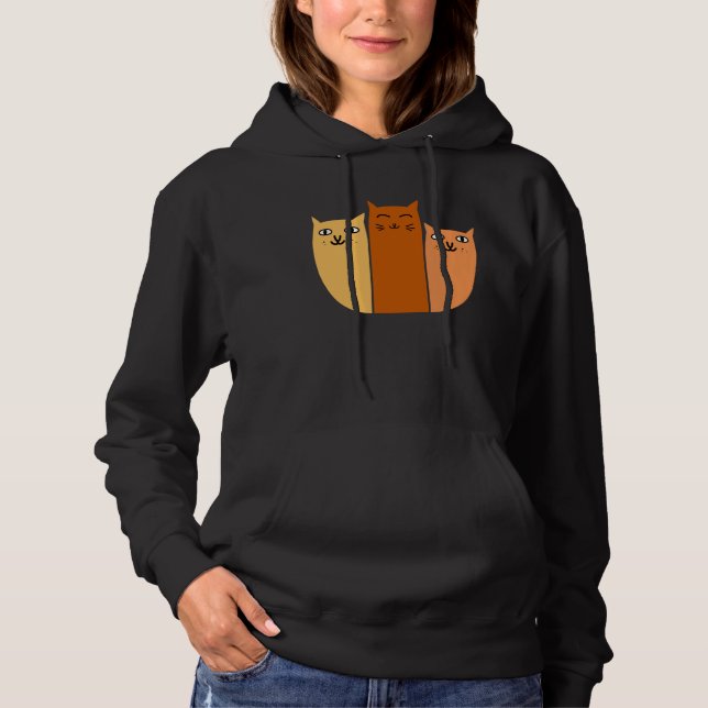 Cuddle Puddle of Cats Hoodie (Vorderseite)