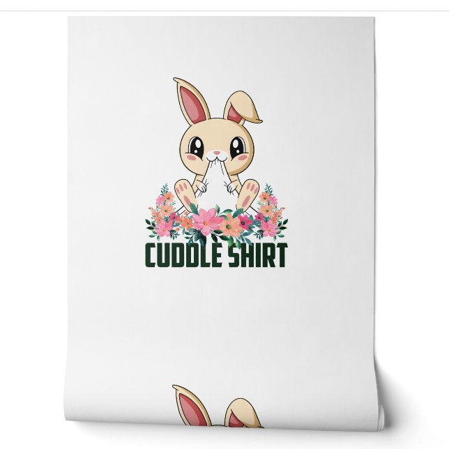 Cuddle Shirt Bunny Pajamas Pajamas Nightshirt Rabb Tapete (Abrollen)