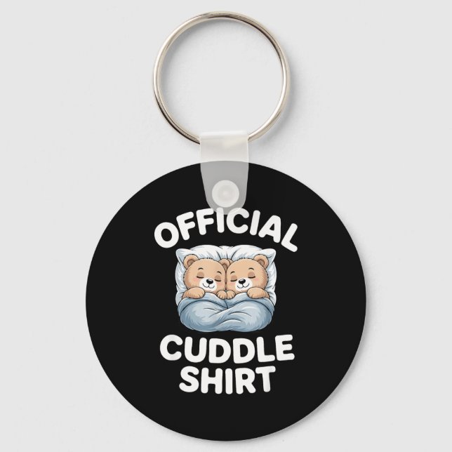 Cuddle Shirt Cute Teddy Bear Sleepwear  Schlüsselanhänger (Vorderseite)