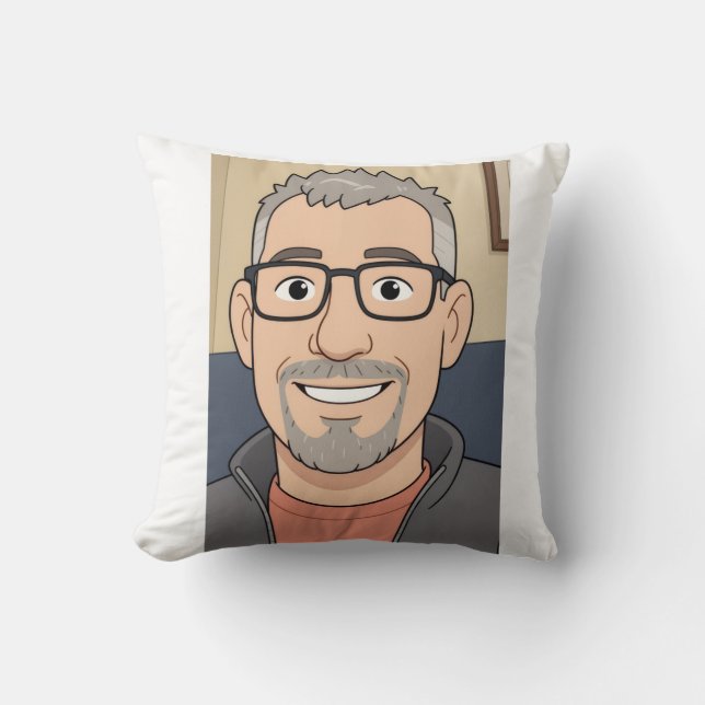 Cuddle up to Old Man Phil with this pillow Kissen (Vorderseite)