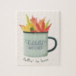 Cuddle Weather Watercolor Herbstlaube Herbst<br><div class="desc">Machen Sie sich mit unserem personalisierbaren "Cuddle Weather"-Design, das sich perfekt für die Herbstsaison eignet, stilvoll verwöhnen! Dieses Sweatshirt ist ein ideales Geschenk für Paare, Freunde und Familie, die sich die Wärme und Gemütlichkeit des Herbstes zu Eigen machen. Das exquisite Design zeigt eine wunderschöne Aquarell- und rustikale Darstellung eines üppigen...</div>