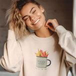 Cuddle Weather Watercolor Herbstlaube Herbst Sweatshirt<br><div class="desc">Machen Sie sich mit unserem personalisierbaren "Cuddle Weather"-Design, das sich perfekt für die Herbstsaison eignet, stilvoll verwöhnen! Dieses Sweatshirt ist ein ideales Geschenk für Paare, Freunde und Familie, die sich die Wärme und Gemütlichkeit des Herbstes zu Eigen machen. Das exquisite Design zeigt eine wunderschöne Aquarell- und rustikale Darstellung eines üppigen...</div>