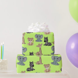 Cuddles auf dem Papier über das grüne Olivenöl Geschenkpapier
