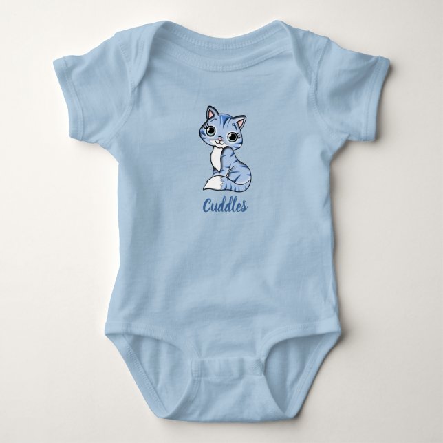 Cuddles bleu body bébé kitty (Devant)