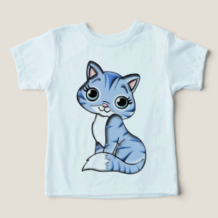 Cuddles-Blue-Kitty-T - Shirt