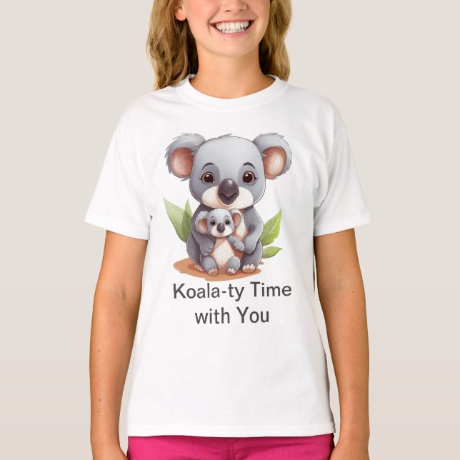 Cuddles & Koalas - Niedlicher Aussie Liebe T - Shi T-Shirt (Vorderseite)