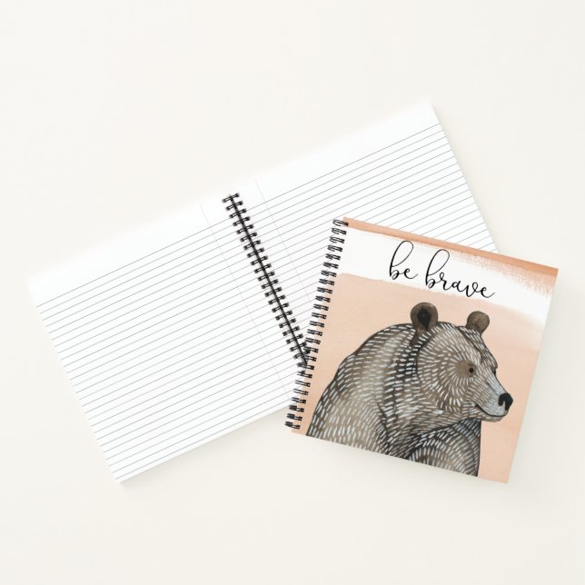 Cuddlies Bear | Seid tapfer Notizbuch (Innenseite)