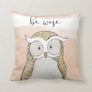 Cuddlies Eule   ist klug Kissen