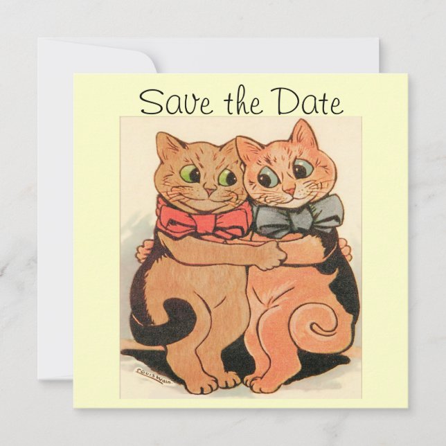 Cuddling Cats Enregistrer la carte Date (Devant)