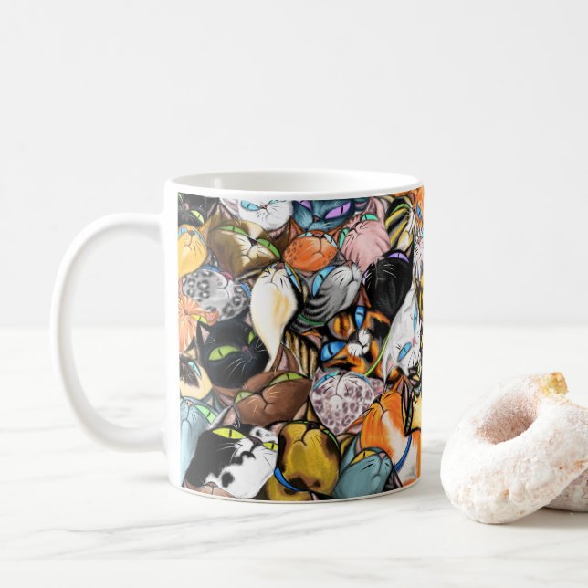 Cuddling Cats Tasse (Mit Donut)