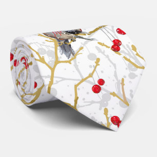 Cuddling Chickadees Romance Neck Tie Krawatte