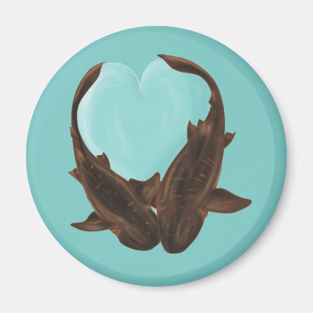 Cuddling Nurse Sharks Magnet (Vorne)