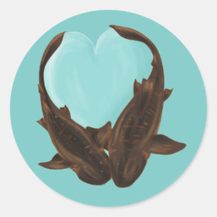 Cuddling Nurse Sharks Runder Aufkleber