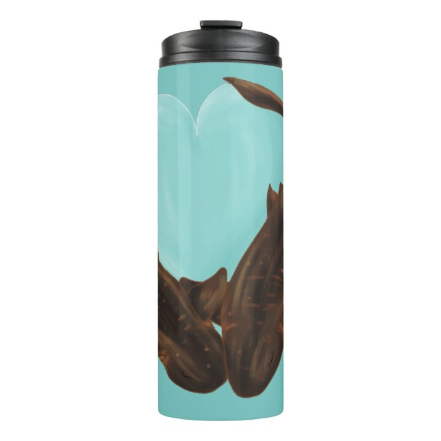 Cuddling Nurse Sharks Thermosbecher (Vorderseite)
