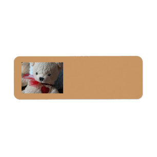 Cuddly Teddy-Bär - Rücksendeadresseaufkleber