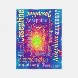 Cuddly warme Fleece personalisierte Namensdecke