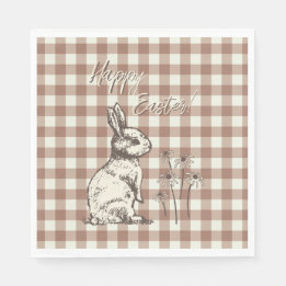 Cudly Bunny Rabbits Bonanza - Happy Oaster. Serviette