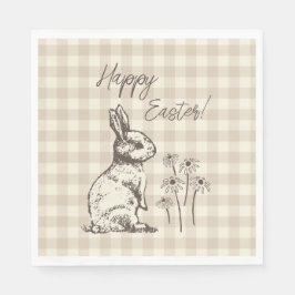 Cudly Bunny Rabbits Bonanza - Happy Oaster. Serviette