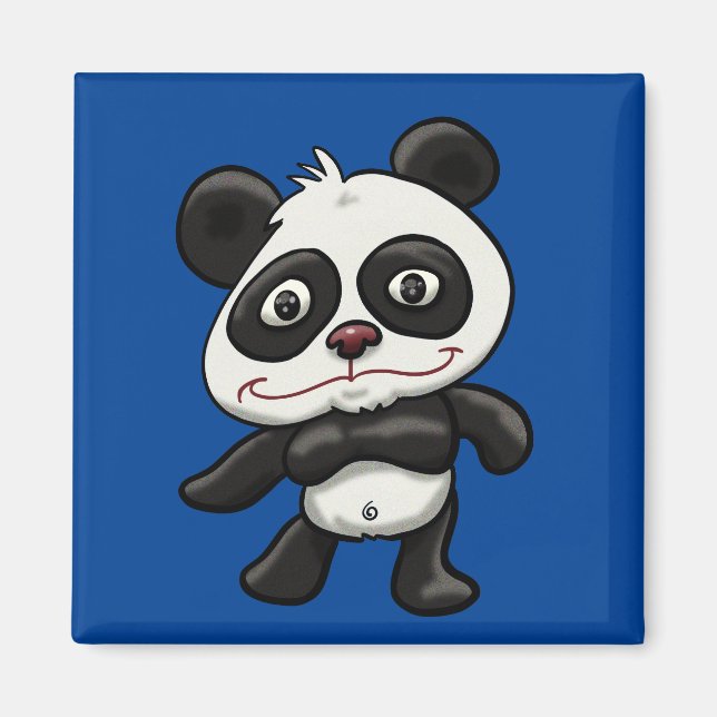 Cudly Cartoon Panda Magnet (Vorne)