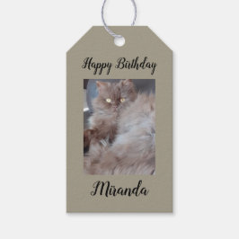 Cudly Cat Birthday Geschenkanhänger