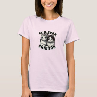 Cudly Companies - Niedlich Cat Friendship Series T-Shirt