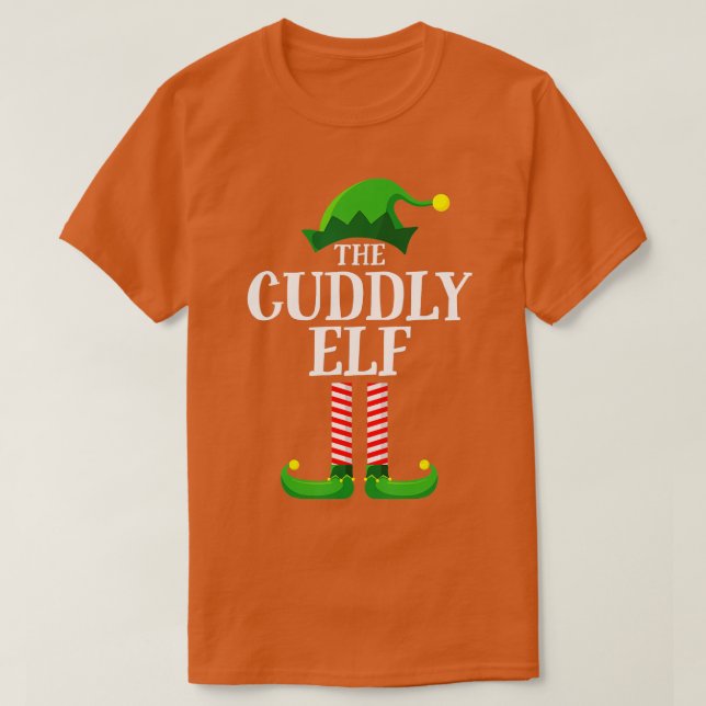 Cudly Elf Matching Family Group Weihnachts-Party T-Shirt (Design vorne)